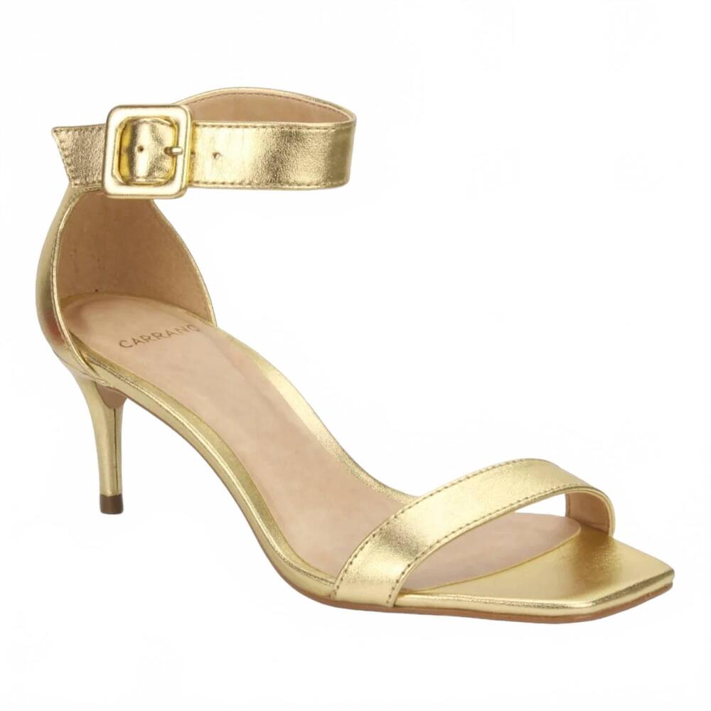 NEW CARRANO women's dress leather sandal in gold